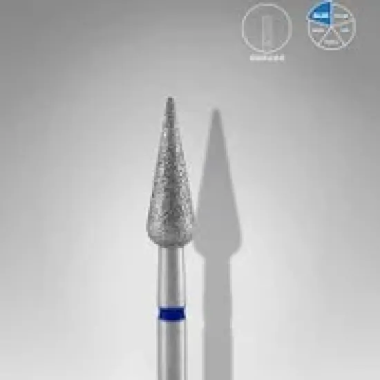Φρέζα Διαμαντιού Pointed Pear Blue 4mm/12mm