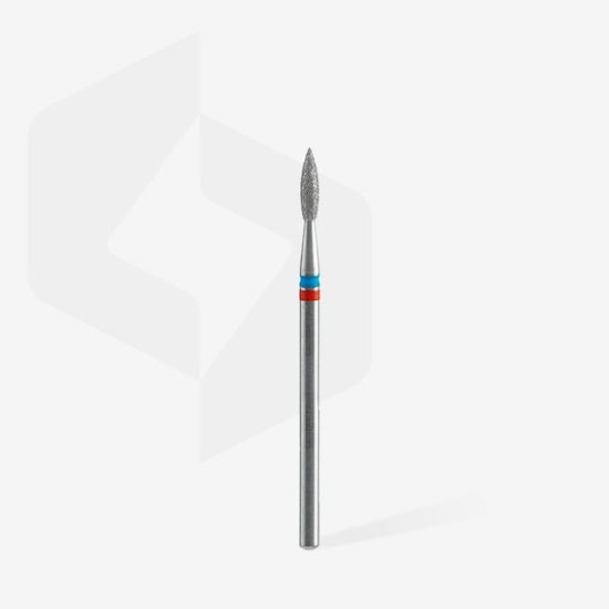 ΦΡΕΖΑ ΔΙΑΜΑΝΤΙΟΥ DUO POINTED FLAME RED-BLUE 2,1MM/8MM