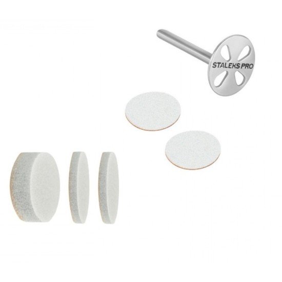 Pododisc XS (10mm) and Set of Disposable Files 180 grit 5 pcs 27mm 